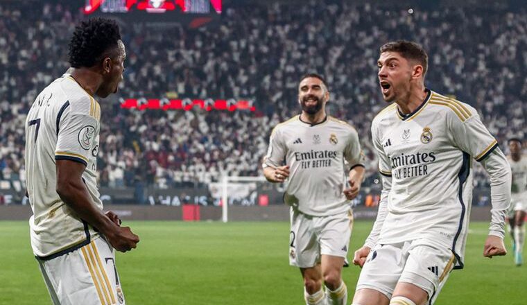 Real Madrid goleó a Barcelona y se consagró campeón de la Supercopa de España