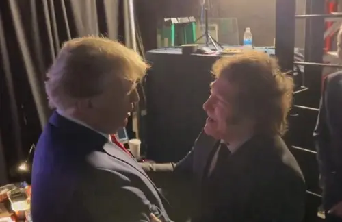 El abrazo entre Javier Milei y Donald Trump en la Cumbre Conservadora de Washington