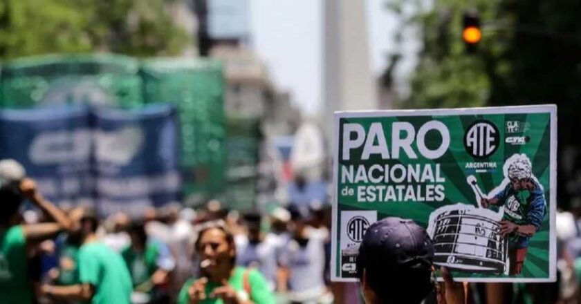 Tras el discurso de Milei en el Congreso, ATE convocó a un nuevo paro nacional