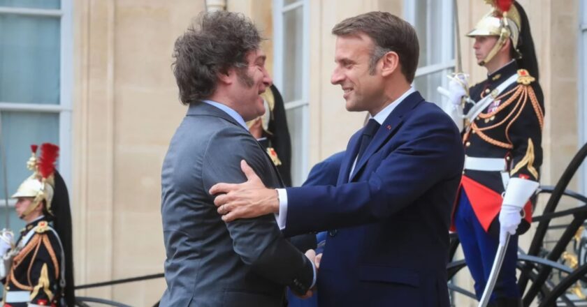 Javier Milei se reunió con Macron horas antes de la inauguración de los Juegos Olímpicos de París