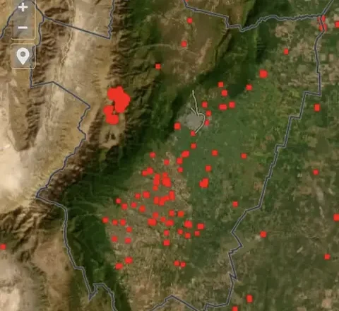 La NASA halló más de cincuenta focos de incendio en Tucumán