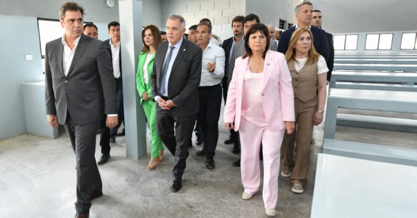 Jaldo y Bullrich recorrieron los avances de obra de la nueva penitenciaría de Benjamín Paz