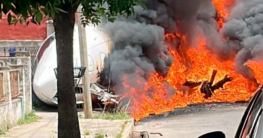URGENTE: se estrelló un avión en San Fernando