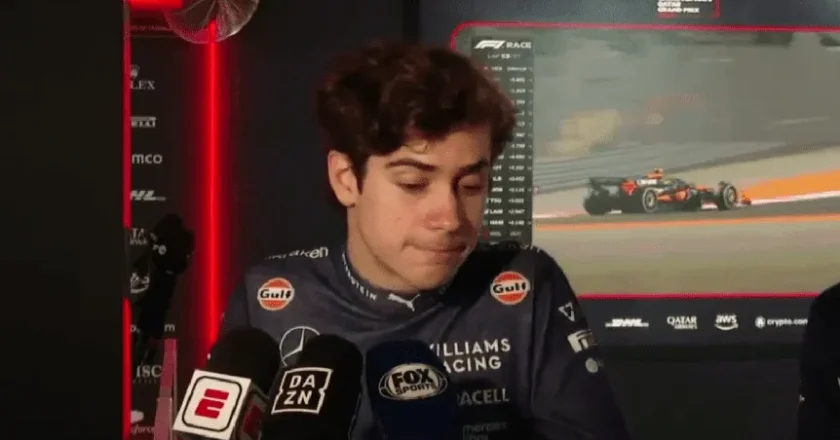 La bronca de Colapinto tras el choque en Qatar y su preocupación para Abu Dhabi