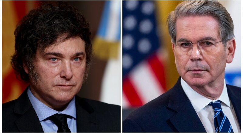 Bessent desinfla el apoyo para Milei y Caputo