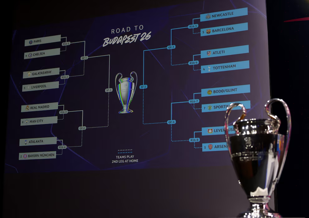 Se definieron los octavos de final de la Champions League: los equipos más poderosos ya conocen a sus rivales