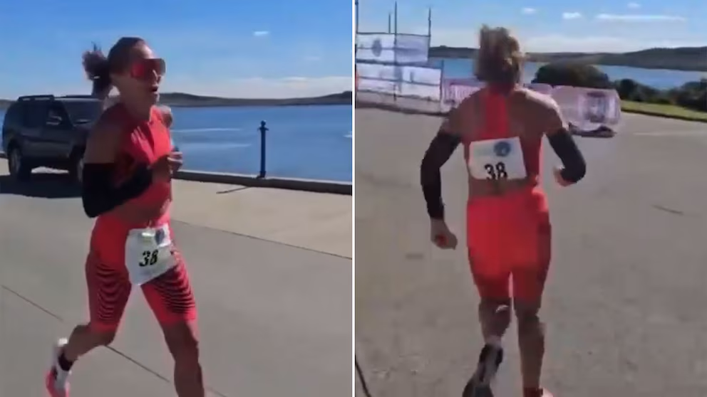 La atleta argentina Candela Cerrone ganó una maratón en Malvinas y dedicó su triunfo a los veteranos
